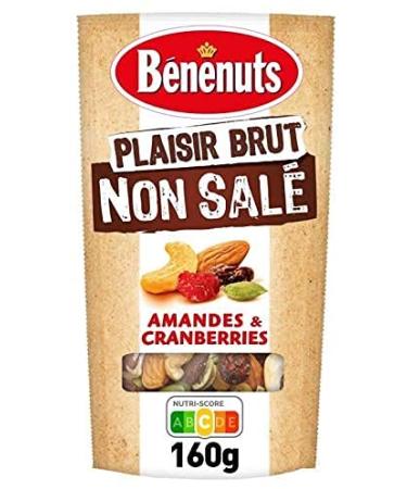 BENENUTS - Plaisir Brut Non-Mixed Almonds Cranberries Cashews Raisins 160G - Pack of 2 - best offer