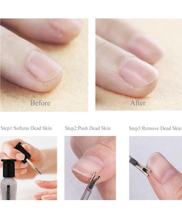 Stainless Nail Cuticle Pusher Trimmer Nipper Cutter Remover Hangnail Nails Cleaner Dead Skin Callus Removal Fork Clipper Nail Art Manicure Tool - Buy Online on GoSupps.com