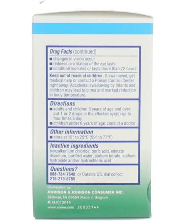 Visine-A Multi-Action Eye Allergy Relief Drops 0.5oz Twin Pack - Buy Online on GoSupps.com