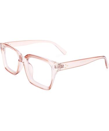 Buy Per Acme Blue Light Filter Glasses for Men & Women - Large Frame 50mm Computer Glasses in Transparent Tea - Buy Online on GoSupps.com