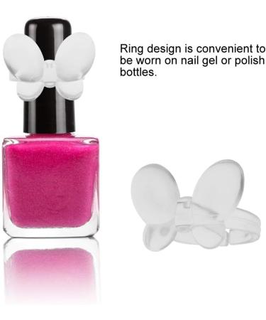 Beautiful Nail Display Ring Nail Chart Woman for Beauty Salon Manicure Store Personal Use Butterfly transparent - Buy Online on GoSupps.com