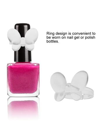 Nail Card Rings - Dekaim 50pcs Flower/Butterfly Gel Color Display Tool Set (01#Butterfly + Clear) - International Shipping Available - Buy Online on GoSupps.com