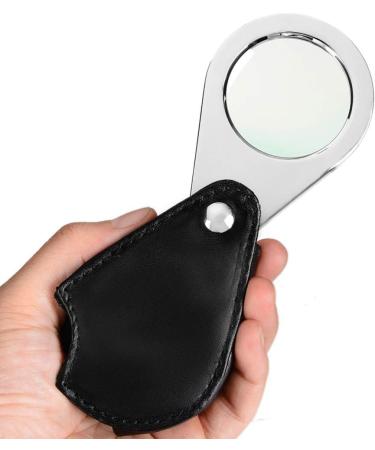 Pull Portable Magnifying Glass 2.5 Times / 45 Times Handheld Reading Magnifying Glass high Power Mirror with LED Lights Good Times - Buy Online on GoSupps.com