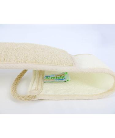 2 Pcs Aimisin Loofah Strap: Exfoliating Back Scrubber for Men and Women | Skin Cleansing Tool for Bath, Spa, and Shower - Buy Online on GoSupps.com