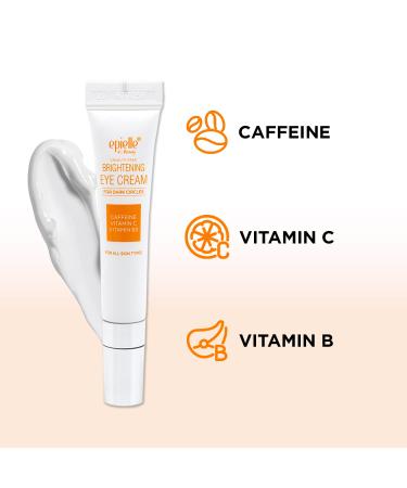 Epielle Brightening Eye Cream: Anti-Aging Serum for Dark Circles & Wrinkles - Cooling Applicator | Mother's Day Gift - Buy Online on GoSupps.com