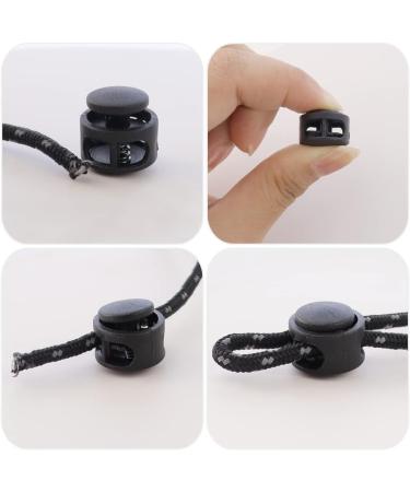 NODG 50 Pcs Assorted Colors Round Ball Cord Lock Toggle Stoppers for Drawstrings Bags - Plastic Lanyard Fastener Clips - Buy Online on GoSupps.com