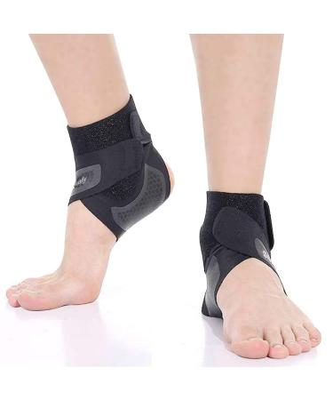 Hually One Pair Adjustable Ankle Support Ankle Support Breathable Open Heel Adjustable Size Ankle Brace for Men Women Foot Pr - Buy Online on GoSupps.com