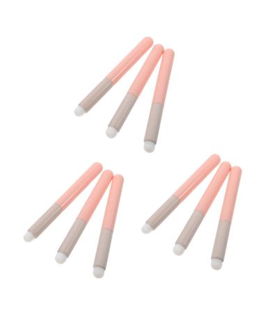 minkissy 9 Pcs Lip Brush Makeup Brush Portable Lipstick Brush Women Makeup Tools Lip Balm Applicator Lipstick Applicator Lip Applicators Round Head Miss Lip Gloss Wooden Handle 12.00X1.20X1.20CMx3pcs As Shownx3pcs