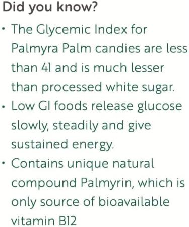 The Divine Foods | Palm Candy | Natural Sweetener Sugar Alternative | Unrefined | Candy for Coffee Tea & Recipes | Vegan | Natural | Non - GMO | Panakarkandu (250 gm) - Buy Online on GoSupps.com