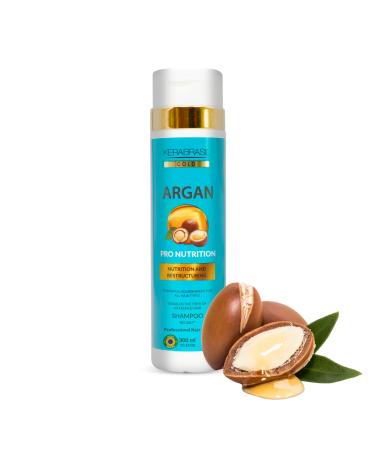 Argan Oil Nourishing Shampoo 300ml - Rich in Vitamins & Essential Fatty Acids Revitalizes Hair Adds Shine and Softness Keratin-Enriched for Stronger Hair