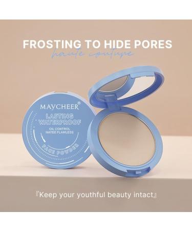 Oil Control Face Pressed Powder - Matte Translucent Setting Powder Waterproof & Long Lasting Cruelty-Free Makeup 0.35Oz (01 White - Buy Online on GoSupps.com
