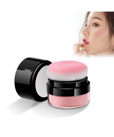 Oil Control Air Cushion Blush, Loose Blush Powder, Air Cushion Blush, Highly Pigmented, Includes Soft Mushroom Puff (B)