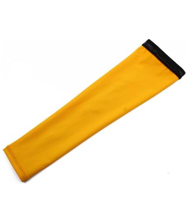 Ruilogod XL Yellow UV Protector Long Arm Gloves - Compression Cooling Sleeves for Outdoor Activities - Buy Online on GoSupps.com