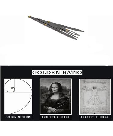 zalati Eyebrow Stencil Ruler Eyebrows Golden Ratio Three-point Positioning Balance DIY Ruler Makeup Caliper Microblading Supplies Shaper Ruler for Eyebrow Measure Tool - Buy Online on GoSupps.com