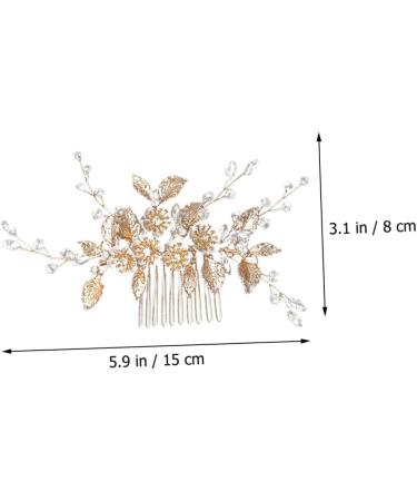 FOMIYES Comb Wedding Hair Accessories for Brides Wedding Headpiece for Bridal Headpieces for Wedding Flower Girl Hair Accessories Brides Hair Accessories Leaf Bridesmaid Zinc Alloy Hairpin - Buy Online on GoSupps.com