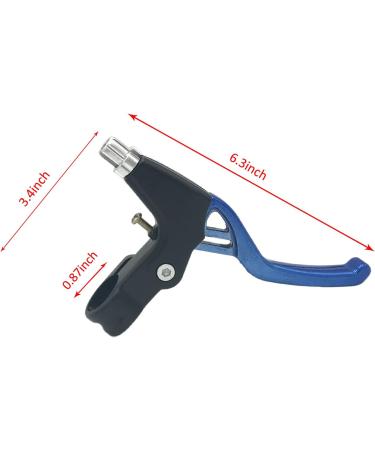 BNVB 1 Pair Aluminium Alloy Bicycle Brake Levers - Universal 4 Finger Handle for MTB, BMX, Road Bikes (Blue) - Buy Online on GoSupps.com