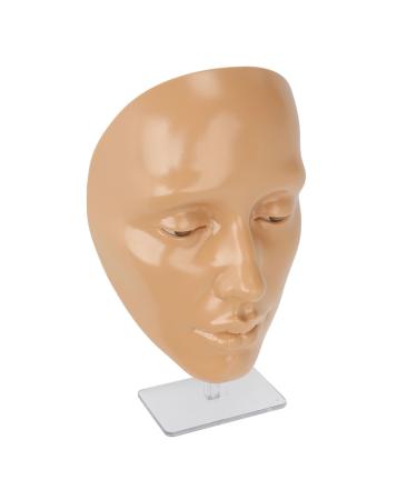 Cryfokt 5D Silicone Reusable Makeup Mannequin Face Board with 20ml Makeup Remover Oil Eyeshadow for Complete Practice