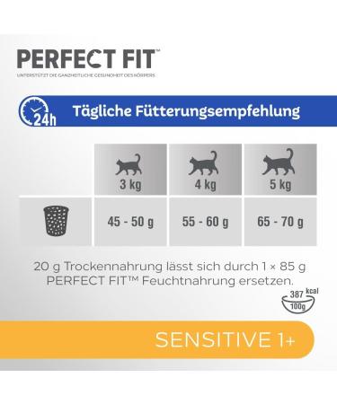 PERFECT FIT Adult Dry Cat Food - Turkey Formula for Sensitive Cats (750g) | International Shipping Available - Buy Online on GoSupps.com