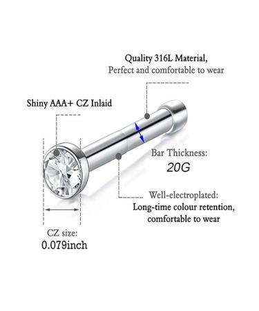 Jconly Nose Piercing Gun Kit - Disposable Sterile Safety Nose Piercing Gun with 22 Nose Jewelry Studs - Women and Girls Nose Piercing Set - Buy Online on GoSupps.com