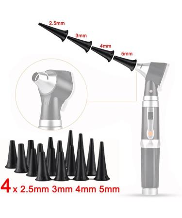 Jiusion Original 4 Pack Otoscope Speculum Tips - 2.5mm 3mm 5mm for 3x Otoscopes | Disposable Otoscope Caps - Fast International Shipping - Buy Online on GoSupps.com