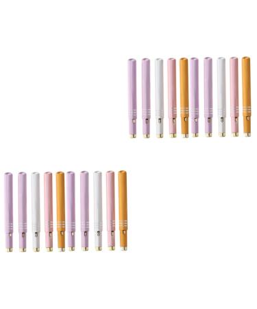 Healifty 10 Pcs retractable lip brush lipstick brush under eye concealer brush lipstick applicator fine concealer brush foundation applicator makeup applicator reusable lip brush make up 7x0.8x0.8cmx2pcs Assorted Colorx2pcs