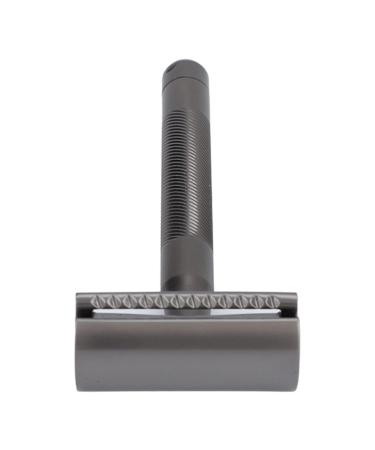 High-Quality Manual Razor - Portable Double-Edged Metal Razor with Zinc Alloy & Brass Handle for Home & Salon Use (Black) - Buy Online on GoSupps.com