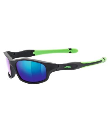 Uvex Unisex Youth Sportstyle 507 Sunglasses One Size Black Mat Green/Green Single - Buy Online on GoSupps.com