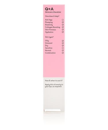 Q+A Licorice Lip Oil - Moisturizing & Healing Lip Oil for Fuller Lips | 15 ml - International Shipping Available - Buy Online on GoSupps.com