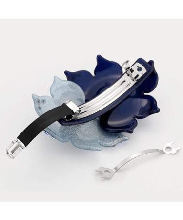 TOP SEWING Crystal Rhinestones Women Barrettes French Hair Clip - Double-color Blue | Vintage Spring Hair Clips for Long Hair - Buy Online on GoSupps.com