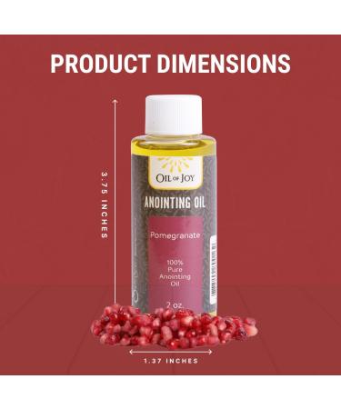Oil of Joy Pomegranate Anointing Oil - 2 Oz for Prayer & Christian Worship | International Shipping Available - Buy Online on GoSupps.com
