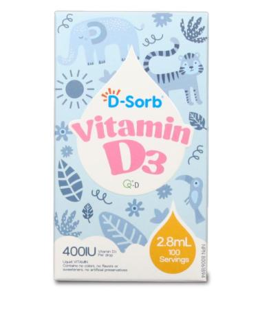 D-Sorb Vitamin D3 400 IU 2.8mL 100 Servings
