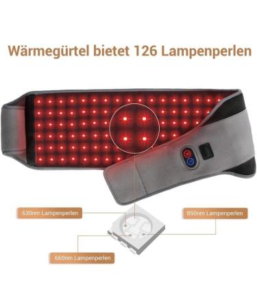 ComfyTemp 3-Chip Electric Heating Belt - 4 Modes 3 Intensities for Back & Shoulder Relief | Weight Loss & Timer | 1.8m Long Cable - Buy Online on GoSupps.com