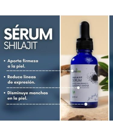 facial serum with SHILAJIT anti-aging brightens the skin rejuvenates tightens the skin refreshes moisturizes prepares the skin anti-aging anti-wrinkle - Buy Online on GoSupps.com