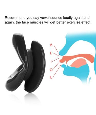 BRRNOO Face Slim Exerciser - Lip Muscle Trainer for Wrinkle Reduction & Facial Toning - Convenient Face & Cheek Tightener (Black) - International Shipping - Buy Online on GoSupps.com