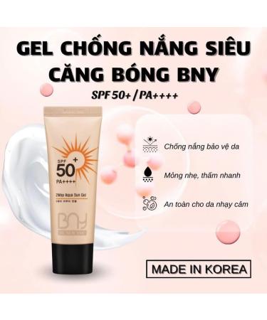 2 Pack x 30ml Be New You (BNY) Sun Gel SPF 50+ PA++++ Korean Sunscreen For All Skin Types - Buy Online on GoSupps.com