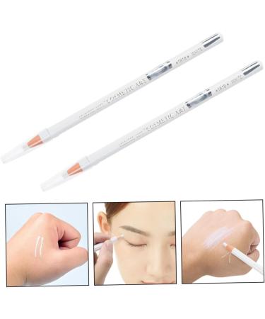 FRCOLOR 2Pcs Eyebrow Pencil Makeup Eyeshadow Face Highlighter Makeup Highlighter Eyebrow Drawing Pencils White Eyebrow Pencil Drawing Eye Brow Pen Eyebrow Makeup - Buy Online on GoSupps.com