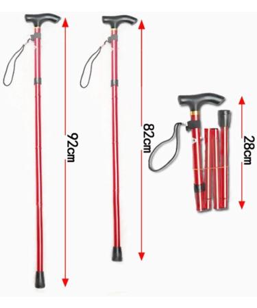 Folding Walking Stick Aluminum Alloy Telescopic Older Multifunctional Walking Stick Outdoor Trekking Trekking Pole Crutches Yellow - Buy Online on GoSupps.com