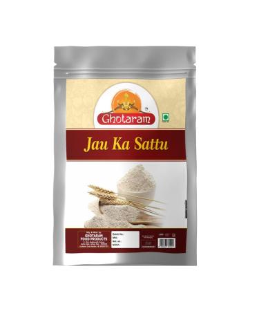 Ghotaram Organic Barley Sattu Atta Roasted Jaun Flour Sattu Fibre Rich Jau Barley Joo Barli Sattu Cooling summer drink Low GI Sattu Chemical Free Natural-240g