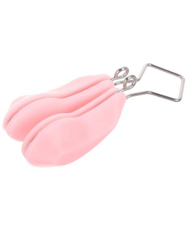 FOMIYES Pince Modeler le Nez en Silicone Souple Rose Ajustable pour Affiner et Rehausser le Nez des Ailes Nasales Outil de Beaut Confortable pour Femmes et Hommes Usage Quotidien