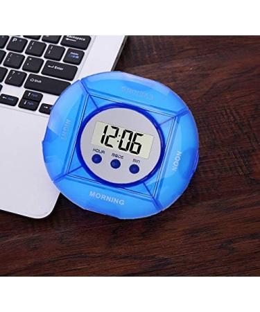 Pill Box Timer Winnes Pill Box with Alarm 4 Grids 5 Alarm Clocks Portable Travel Storage Mini Tablet Box (4 Grids) 4 Grille - Buy Online on GoSupps.com