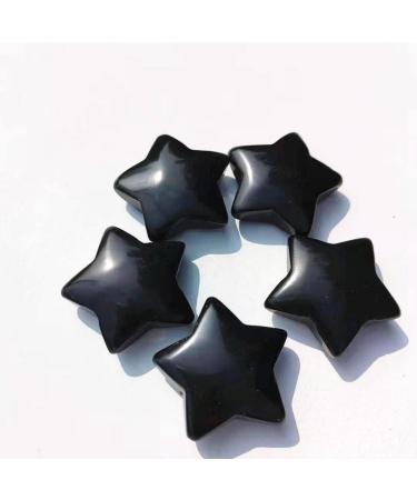 30mm Natural Black Obsidian Star Stone Crystal Star Shape Decoration (Color : 1pc) - Buy Online on GoSupps.com