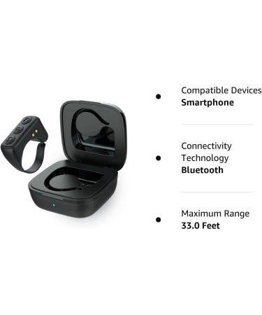 Bluetooth Remote Control for TikTok & Camera Shutter - Black | Wireless Ring | Bluetooth 5.0 | USB Rechargeable | 32ft Control Range | Compatible with iOS & Android Devices - Buy Online on GoSupps.com