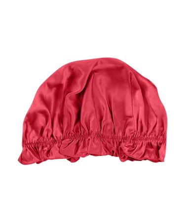 Women Satin Silk Sleeping Hat - Black Shower Cap for Lady Night Hair Care - Buy Online on GoSupps.com