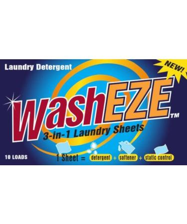 10 Ct All-in-One Laundry Sheets - Scented Detergent Fabric Softener & Stain Fighter - Travel-Friendly Soap Sheets - Buy Online on GoSupps.com