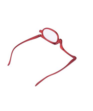 Single Lens Rotating Makeup Glasses for Ladies - 150+ Red | Essential Tool for Precise Eye Makeup Application - Buy Online on GoSupps.com
