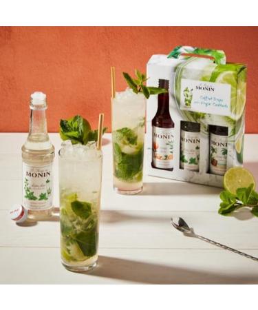 MONIN - Set for non-alcoholic cocktails - Rum Orange Spritz and Mojito Mint flavor - Natural flavors - 3x25cl - Buy Online on GoSupps.com