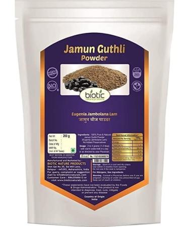 REVA amun Guthli Poeder Jamun Zaadpoeder Jamun Beej Poeder Jambu Beej Poeder 200 gm