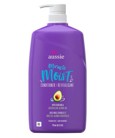 Aussie Conditioner Miracle Moist 26.2 Ounce Pump (778ml) (3 Pack)