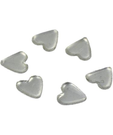 Bstepompre 300x 3d Metal Alloy Gold Silver Heart Art Tips Design Decorations DIY - Buy Online on GoSupps.com