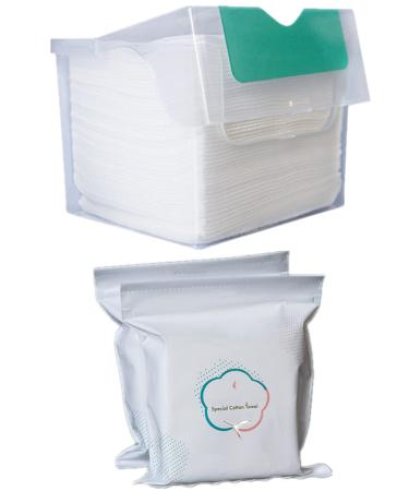 Xichen 1 box with 50 pieces of disposable towel for washing your face cotton pads cosmetics cotton refill pack can get wet and dry